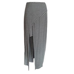 Womens Lovesick Striped Tiered Pull-On Maxi Skirt - Sz 0X
